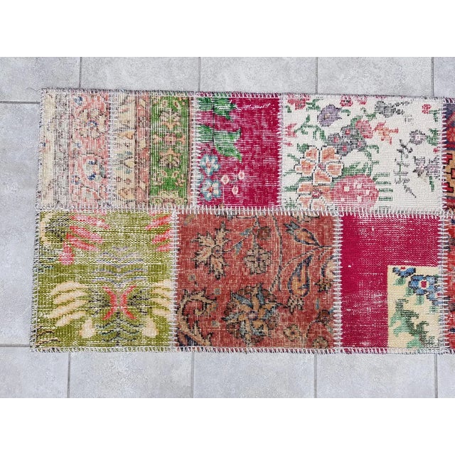 Vintage Oushak Antique Runner Rug For Sale - Image 6 of 10