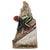 Rare bottle - hand-crafted and painted ceramic advertising sculpture, depicting a skier on a mountain peak. Brandy -...