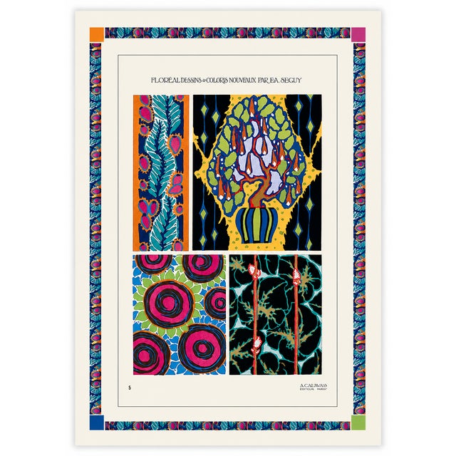 Atelier Aria Lumae Emile Allain Seguy Art Deco Botanical Cohesive Eight Piece Gallery Board Grid - Set of 8 For Sale - Image 9 of 17