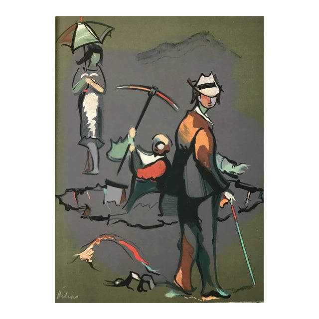 Jean Helion Signed Original Lithograph Elargissement Du Temps 1972* For Sale