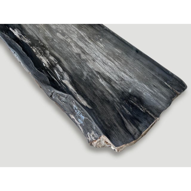 Andrianna Shamaris Exquisite High Quality Petrified Wood Dining Table Or Console For Sale - Image 11 of 18