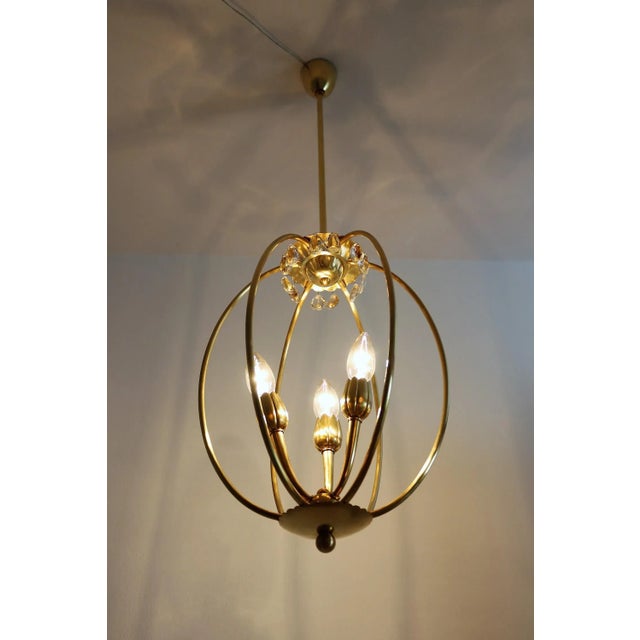 Mid-Century Italian Brass Pendant Lamp in Minimalist Style, 1950s For Sale - Image 10 of 16