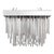 Modernist Fiber Optic and Chrome Chandelier For Sale