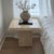 Stone 1980s Stone International Italy Travertine Pedestal Side Tables Set of 2 For Sale - Image 7 of 12