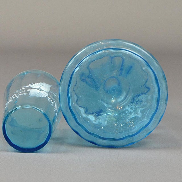 Antique Water Carafe with Glass, Set of 2 For Sale - Image 12 of 14