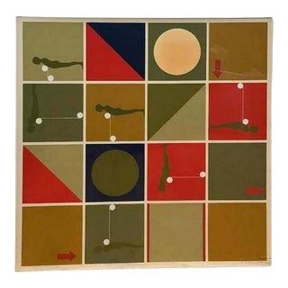 1967 Lithograph “Falling Man”, Study 1 by Ernest Trova For Sale
