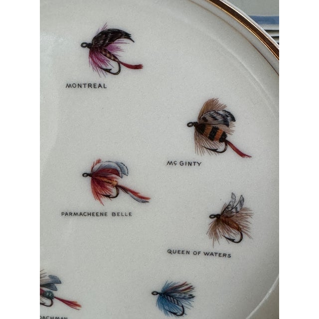 LastCHANCE!Vintage Fly Fishing Motif Wall Plate For Sale - Image 13 of 15