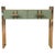 Green Glass Console With Brass Handles and Legs Made in Italy For Sale - Image 6 of 6