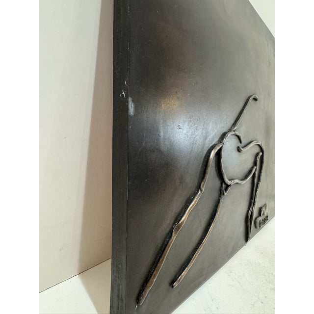 Abstract 1960s Larry Mohr Resin Abstract Nude Relief Wall Art Signed From Artist Estate For Sale - Image 3 of 6