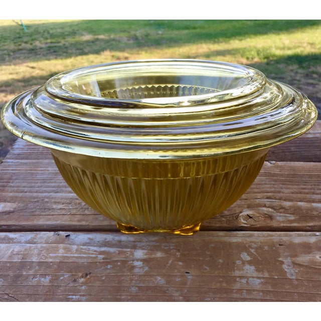 1930s Federal Depression Glass Mixing Bowl Set 4 Piece Set Chairish