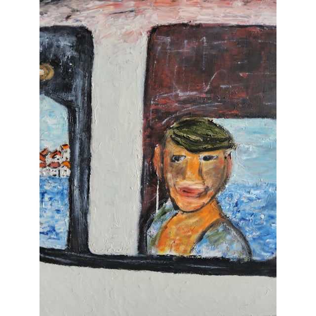 Like many paintings this oil painting from Sweden dating to the 1970s tells a story. This artwork is a textbook example of...