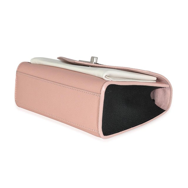 Louis Vuitton Pink Cream Tricolour Soft Calfskin MyLockme BB For Sale - Image 4 of 8