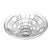 Mikasa Times Square Lead Crystal Centerpiece Bowl 10.75", Japan, C. 2001–2004 For Sale - Image 10 of 11