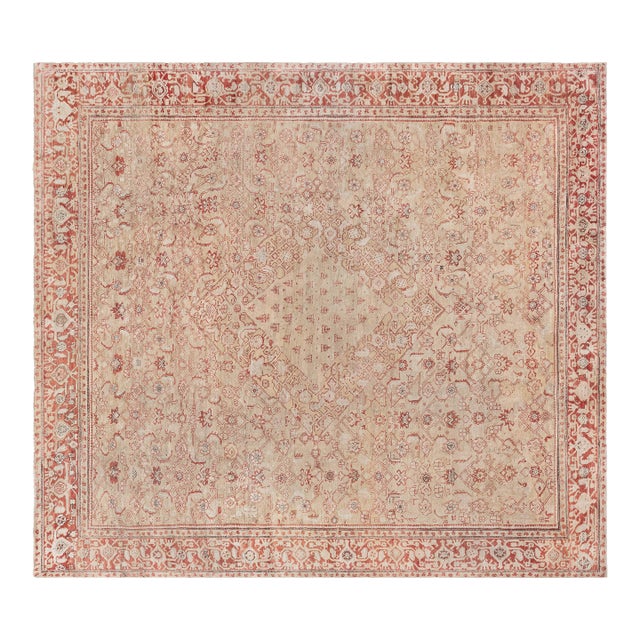 Early 20th Century Turkish Oushak Rug For Sale