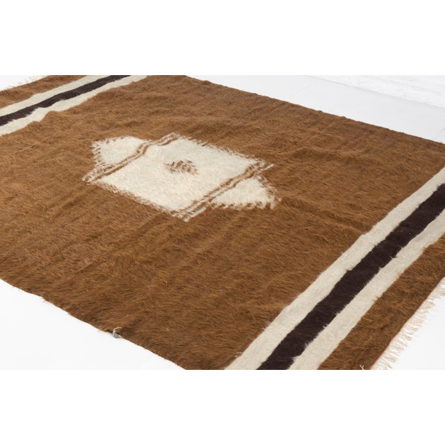 Vintage Angora Kilim Rug For Sale - Image 4 of 10