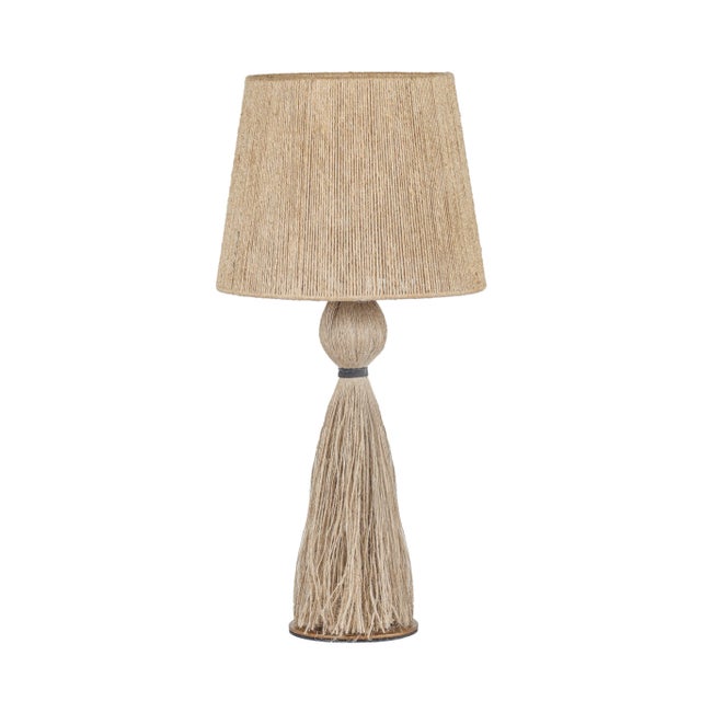 Samba Natural Jute Tassel String Table Lamp For Sale In Los Angeles - Image 6 of 6
