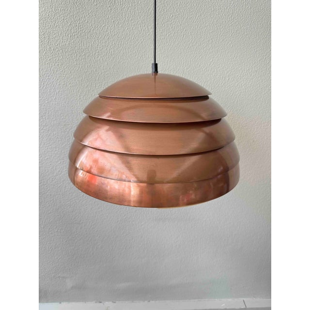 Model T325/450 Pendant Lamp in Copper by Hans-Agne Jakobsson, Markaryd, Sweden, 1960s For Sale - Image 6 of 18