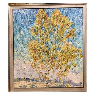 Georgij Moroz, Autumn Birches, Oil on Canvas, 2000 For Sale