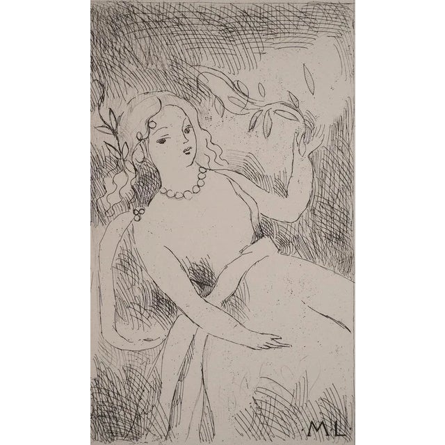 Marie Laurencin, Married with Olive Branches and Pearls, Original Signed Engraving For Sale - Image 6 of 6
