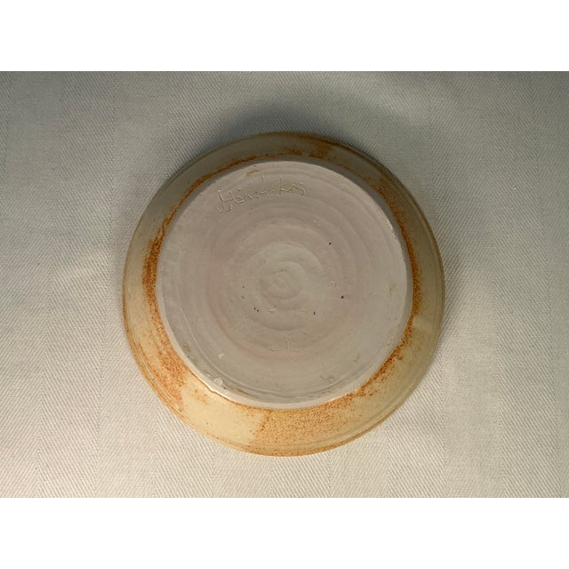 Ceramic Handmade Studio Pottery Plate/Low Bowl For Sale - Image 7 of 10
