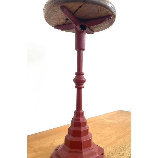 Early 20th Century Cast Iron Swivel Stool For Sale - Image 10 of 12