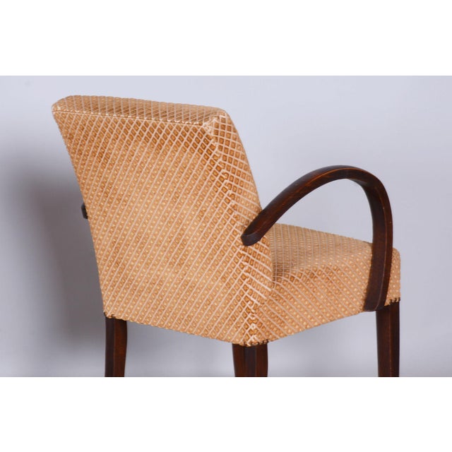 Brown Vintage Art Deco Walnut Chairs by Jules Leleu, 1930s, Set of 2 For Sale - Image 8 of 9