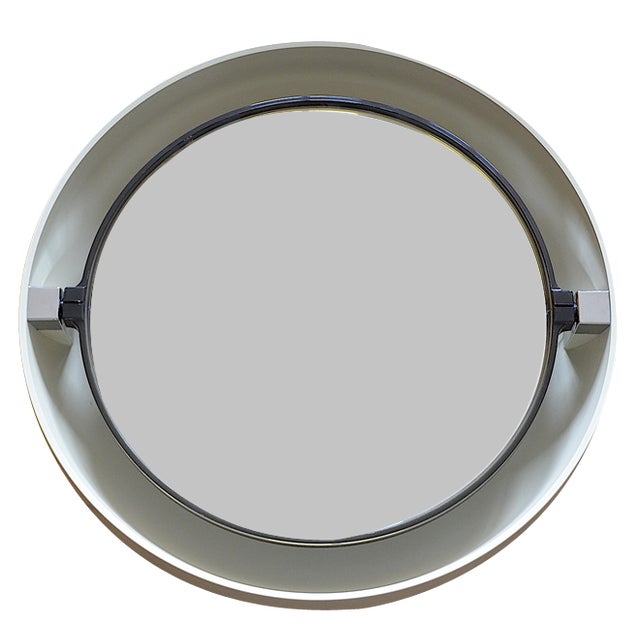 Space Age Model A41 Mirror with Lighting from Allibert, 1970s For Sale