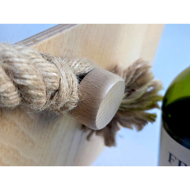 Ash Veneer Bentwood & Rope "Värmer" Fire Wood or Magazine Basket For Sale - Image 11 of 13