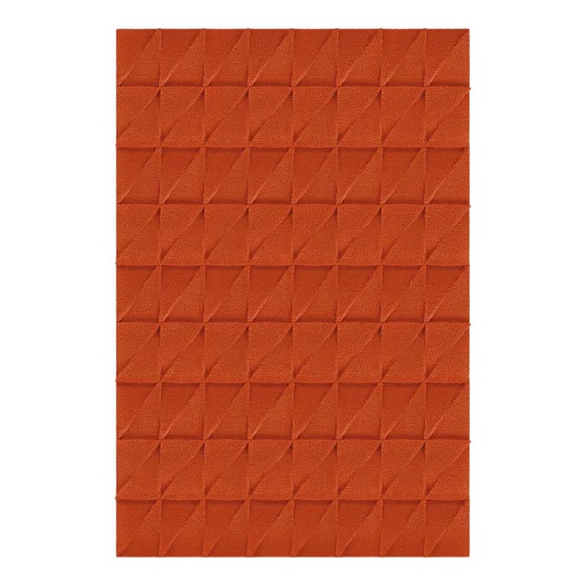 Brick Triangle Textured Rug from Marqqa For Sale