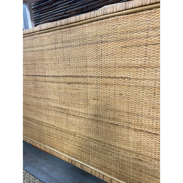 California King Rattan Headboard Chairish