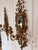 Italian Gold Carved Wood Mirrors Wall Sconces- Set of 2 For Sale In Tampa - Image 6 of 12