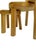 Triangular Oak Nesting Tables from Pierre Chapo, 1970s, Set of 3 For Sale - Image 11 of 12