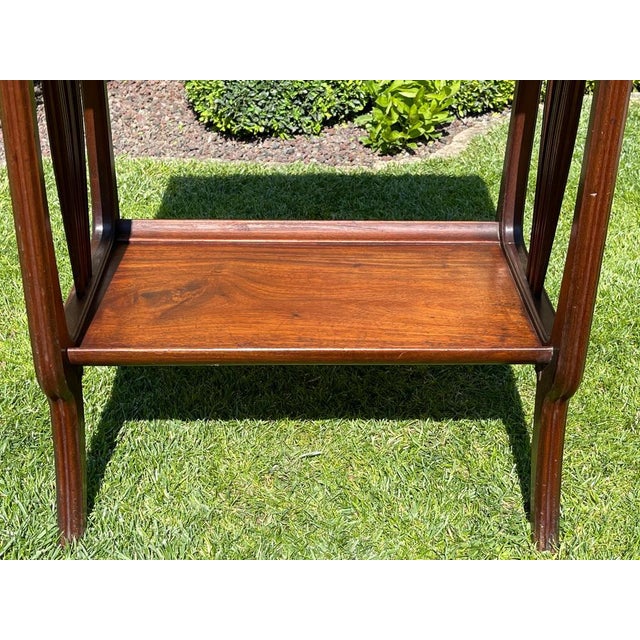 Art Nouveau Style Mahogany and Marquetry Side Table by Louis Majorelle For Sale - Image 4 of 13