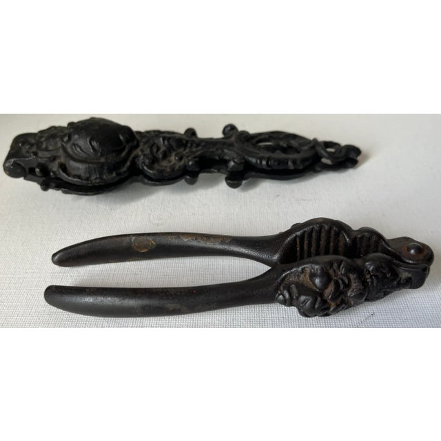 This wonderful Victorian Black cast iron antique nutcracker is wonderful to display and use in a bowl of nuts or just...