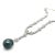 2020s 18ct White Gold Tahitian Pearl and Diamond Necklace 1.20ct 35.17g For Sale - Image 5 of 8