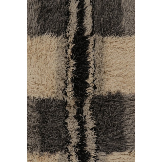 Vintage Swedish Scandinavian Style Shag Wool Rug by Rug & Kilim For Sale In New York - Image 6 of 8