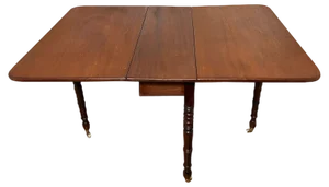 Foldable Side Table on Wheels, 1910s