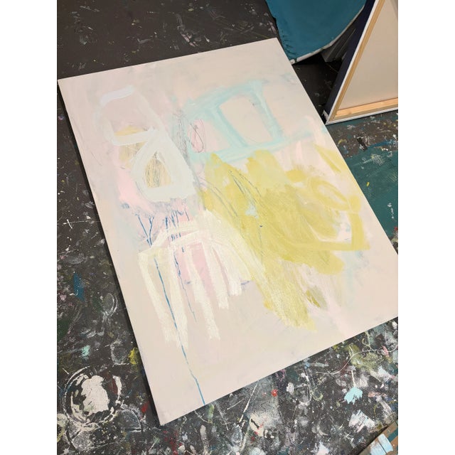 Abstract Sarah Trundle, Contemporary Abstract Painting, "Gossamer" For Sale - Image 3 of 7