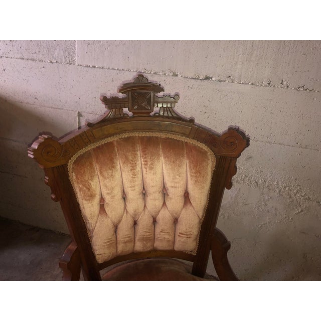 Late 19th Century Pair of Antique Eastlake Victorian Chairs For Sale - Image 5 of 5