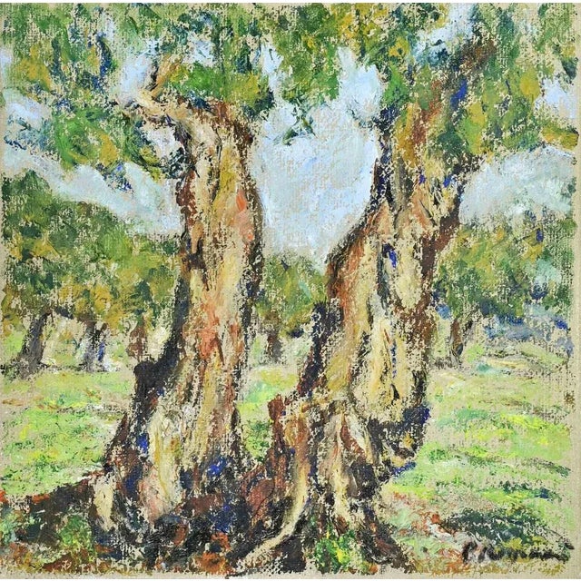 Oil on canvas realized by Pino Romanò (1934) in 1990s. Hand signed. Titled on rear. Very good condition. This piece is...