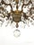 1950s Massive Antique 20 Light Brass Lead Glass Crystal Chandelier ~ Pair Available For Sale - Image 5 of 12