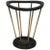 Attributed to Jacques Adnet, Ebonized Wood and Brass Umbrella Stand For Sale - Image 13 of 13