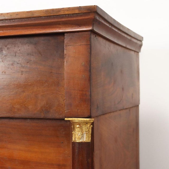 Wood Empire Walnut Bedside Table For Sale - Image 7 of 11