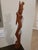 1950s Vintage Mid-Century Balinese Modernist 23.5-Inch Temple Maiden With Lotus For Sale - Image 5 of 12