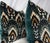 Custom pair of 22" pillows covered in Romo "Lolana Velvet" In Indian Green and backed in a coordinating solid green...