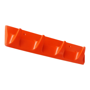 Ds Nos Vintage Wall Hooks Rail Coat Hanger Orange Space Age Plastic GDR 1970s 1980s