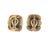 Elegant earrings featuring black onyx cabochons set in 14k gold. Accented with round white diamonds on each side. These...