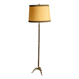 Mid-Century Brass Floor Lamp, 1970s For Sale