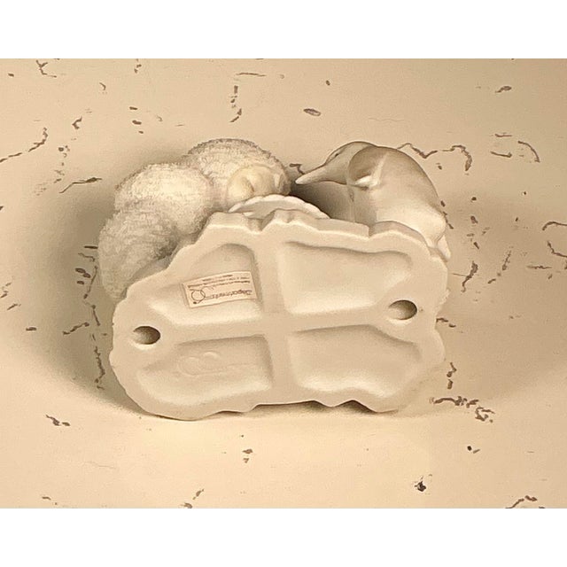 White Vintage Department 56 Snowbabies "Make a Wish" Fiqurine - Retired 2001 For Sale - Image 8 of 9