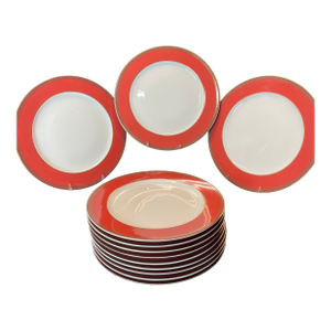 Late 20th Century Rosenthal Meets Versace Chargers- Set of 12